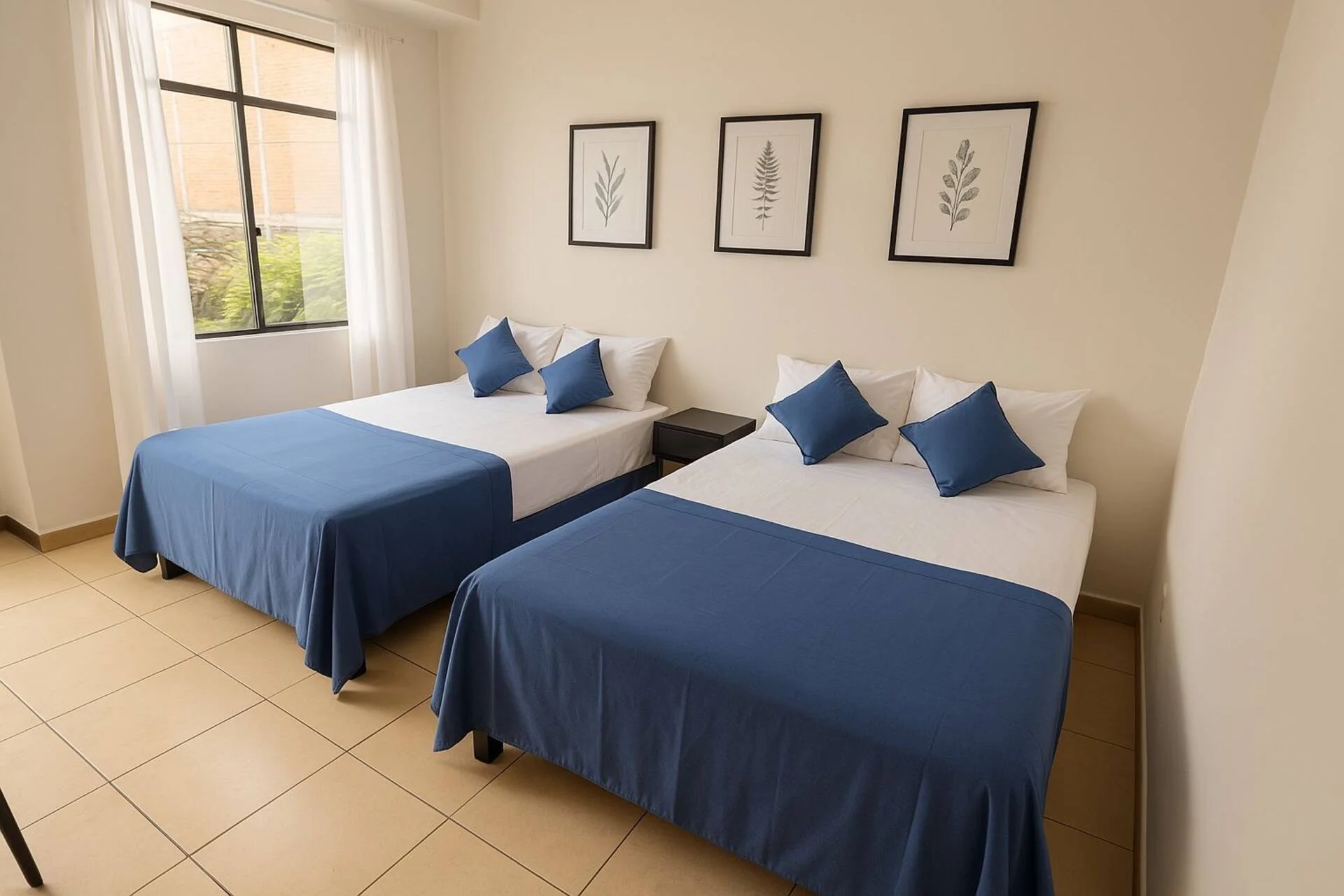 Segunda habitación con dos camas